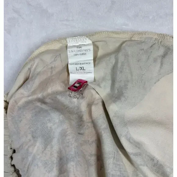 Jaded Gypsy Local Fair 100% Cotton Chic Boho Sunflower Shorts Size L/XL - Picture 7 of 8